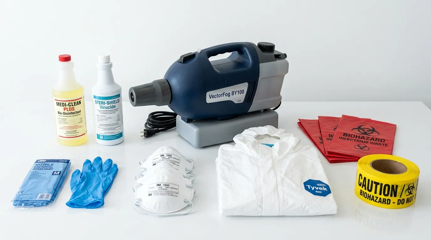 Professional biohazard remediation crew working in Coon Rapids